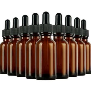 Brown Glass Dropper Bottles for Serums